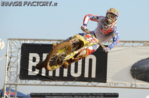 2009-10-03 Franciacorta - Motocross delle Nazioni 0300 Free practice MX1 - Ryan Dungey - Suzuki 450 USA